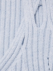 Reiss Blue Alethia Twist Strap Knit Vest - Image 5 of 5