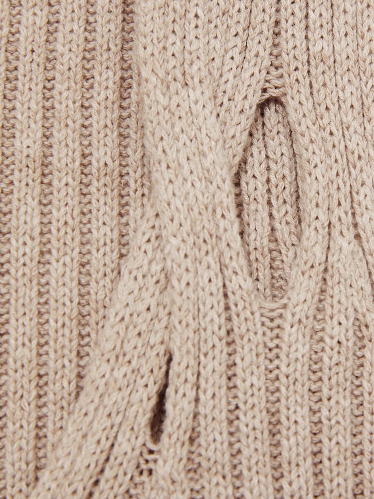 Reiss Neutral Alethia Twist Strap Knit Vest - Image 5 of 5