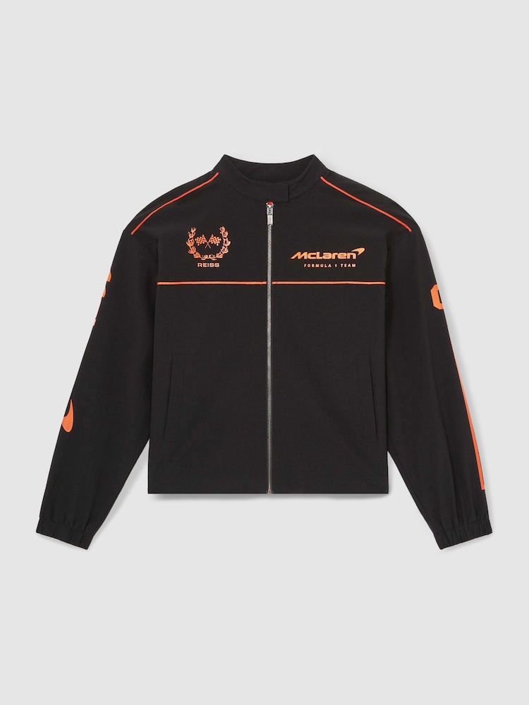Reiss Black Wanden McLaren F1 Team Technical Logo Jacket - Image 2 of 8