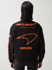 Reiss Black Wanden McLaren F1 Team Technical Logo Jacket - Image 5 of 8