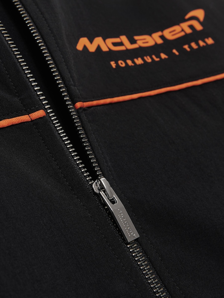 Reiss Black Wanden McLaren F1 Team Technical Logo Jacket - Image 8 of 8