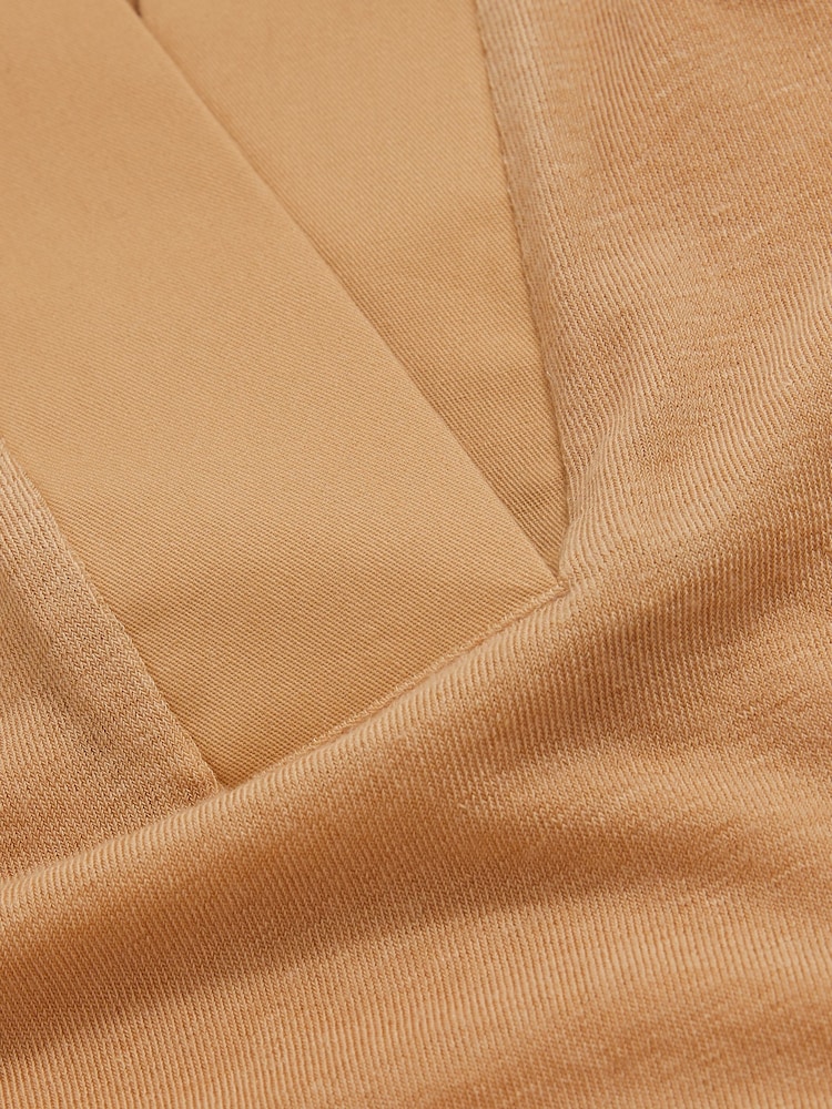 Reiss Tan Wren Reiss | Les 100 Ciels Polo Shirt With Cashmere - Image 6 of 6