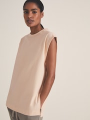 Reiss Peach Dylan Reiss | Les 100 Ciels Oversize Vest - Image 1 of 5