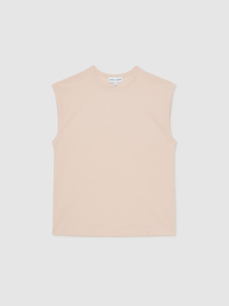 Reiss Peach Dylan Reiss | Les 100 Ciels Oversize Vest - Image 2 of 5
