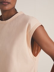 Reiss Peach Dylan Reiss | Les 100 Ciels Oversize Vest - Image 3 of 5