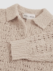 Reiss Neutral Hunter 9-13 yrs Reiss | 100 Ciels Bouclé Jumper - Image 6 of 6