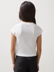 Blanco - Reiss Grace McLaren F1 Team Cropped Logo T-Shirt - Imagen 4 de 5