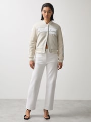 Reiss Off White Fury McLaren F1 Team Bomber Jacket - Image 3 of 7