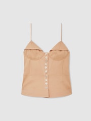 Reiss Neutral Picton Atelier Corset Top - Image 2 of 8