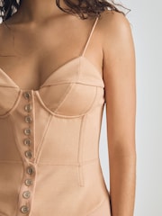 Reiss Neutral Picton Atelier Corset Top - Image 4 of 8
