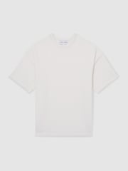 Reiss Ivory Lowen Reiss | Les 100 Ciels Bouclé T-Shirt - Image 2 of 6