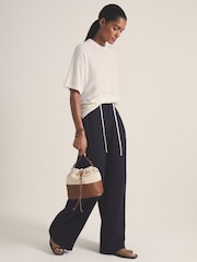 Reiss Ivory Lowen Reiss | Les 100 Ciels Bouclé T-Shirt - Image 3 of 6