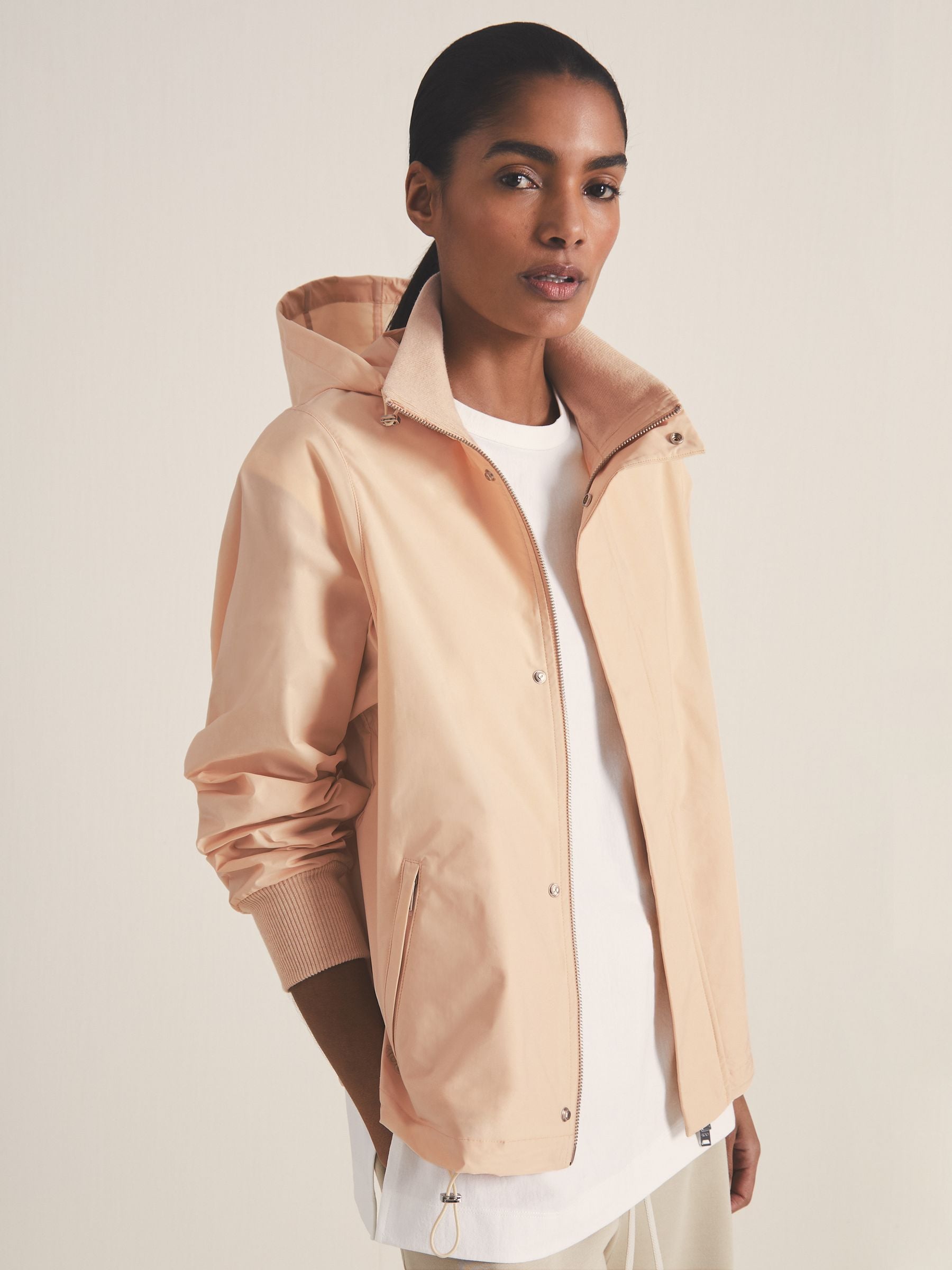 Buy Reiss Neutral Brooke Reiss | Les 100 Ciels Technical Jacket