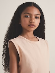 Reiss Peach Dylan 4-9 yrs Reiss | Les 100 Ciels Oversize T-Shirt - Image 4 of 6