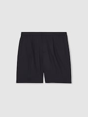 Azul marino - Pantalones cortos holgados con cordón ajustable Sussex de Reiss - Imagen 2 de 6