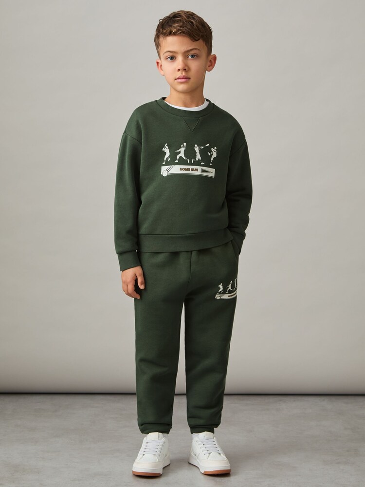 Reiss Tanner Cotton-Blend Varsity Sweatshirt - Image 2 of 4