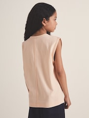 Reiss Peach Dylan 9-13 yrs Reiss | Les 100 Ciels Oversize T-Shirt - Image 5 of 6