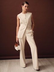 Neutro - Pantalones acampanados a medida Athena de Reiss - Imagen 1 de 6