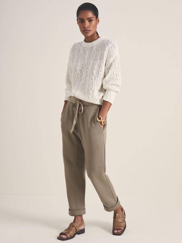 Reiss Sage Green Brandon Reiss | Les 100 Ciels Jersey Joggers - Image 1 of 6