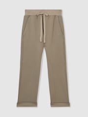 Reiss Sage Green Brandon Reiss | Les 100 Ciels Jersey Joggers - Image 2 of 6