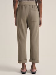 Reiss Sage Green Brandon Reiss | Les 100 Ciels Jersey Joggers - Image 5 of 6
