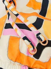 Reiss Wynee Chain-Print Triangle Bikini Top - Image 5 of 5