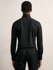 Reiss Black Voyager Long-Sleeve Travel Shirt - Image 5 of 6