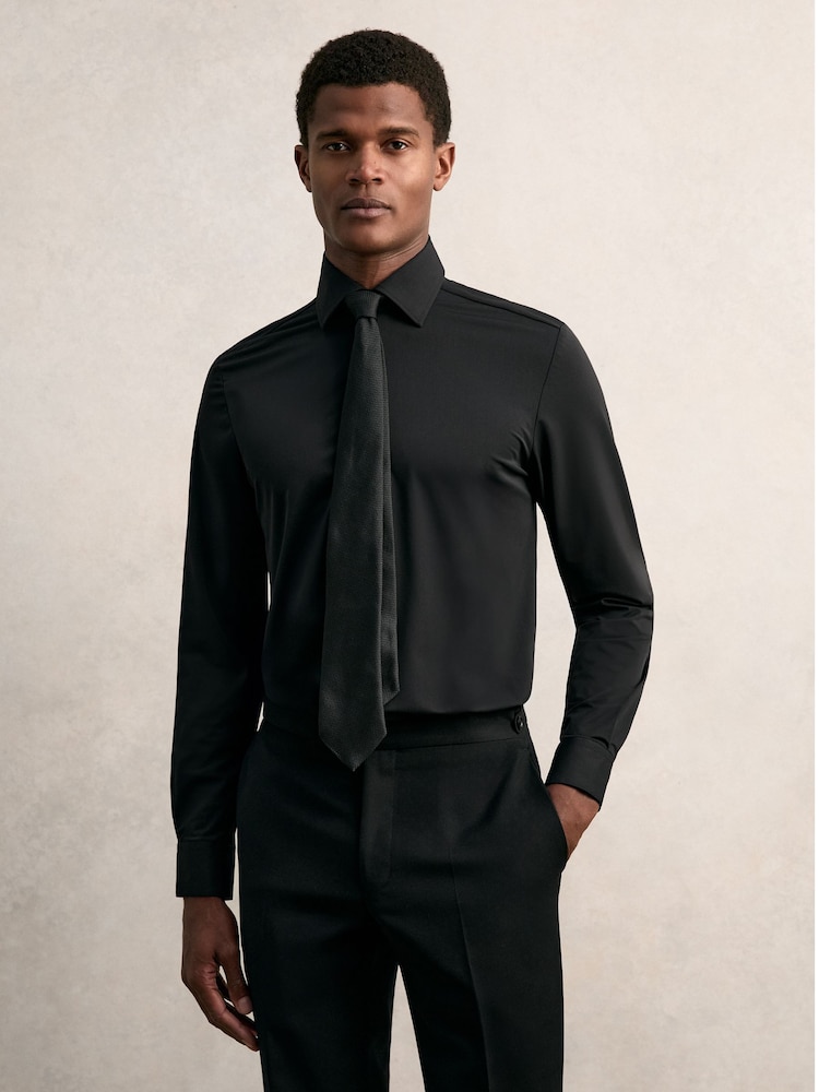 Next：日本 ブラック - Reiss Voyager 長袖 スリムフィット トラベル 