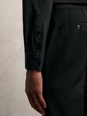 Черный - Reiss Voyager Long Sleeve Travel Shirt - Image 9 of 10