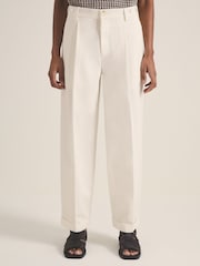 Reiss White Luca Reiss | Les 100 Ciels Wide Leg Trousers - Image 4 of 6