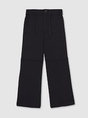 Reiss Navy Lenny 4-9 yrs Reiss | Les 100 Ciels Wide-Leg Joggers - Image 2 of 6