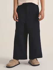 Reiss Navy Lenny 4-9 yrs Reiss | Les 100 Ciels Wide-Leg Joggers - Image 3 of 6