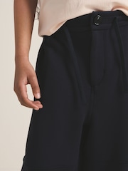 Reiss Navy Lenny 4-9 yrs Reiss | Les 100 Ciels Wide-Leg Joggers - Image 4 of 6