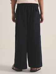 Reiss Navy Lenny 4-9 yrs Reiss | Les 100 Ciels Wide-Leg Joggers - Image 5 of 6