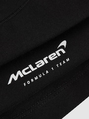 Reiss Black Grace McLaren F1 Team Cropped Logo T-Shirt - Image 5 of 5