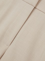 Reiss Neutral Athena Petite Flared Tailored Trousers - Image 7 of 8