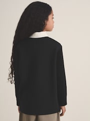Reiss Black Noa 9-13 yrs Reiss | Les 100 Ciels Polo Sweatshirt - Image 5 of 6