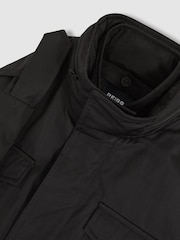 Reiss Black Grid McLaren F1 Team Field Jacket - Image 10 of 10