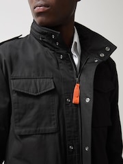 Reiss Black Grid McLaren F1 Team Field Jacket - Image 4 of 10