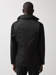 Reiss Black Grid McLaren F1 Team Field Jacket - Image 6 of 10