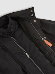 Reiss Black Grid McLaren F1 Team Field Jacket - Image 8 of 10