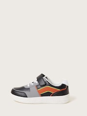 Monsoon Black Colourblock Rip-Tape Trainers - Image 1 of 3
