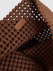 Reiss Tan Nancy Woven Neoprene Tote Bag - Image 5 of 5