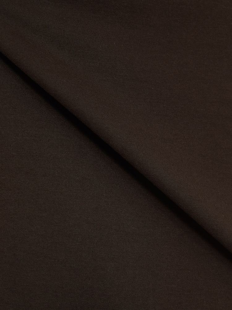 Reiss Chocolate Clara Racerback 100% Cotton Vest Top - Image 5 of 5