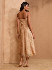 Love & Roses Lace Bandeau Midi Dress - Imagen 3 de 4