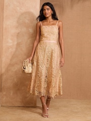 Love & Roses Lace Bandeau Midi Dress - Imagen 4 de 4