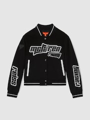 Reiss Black Blain McLaren F1 Team Bomber Jacket - Image 2 of 9