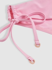 Reiss Pink Ari Side-Tie Bikini Bottoms - Image 5 of 5