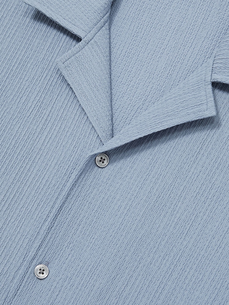 Soft Blue - Фактурная рубашка с воротником Reiss Hunt - Изображение 6 из 6 Soft Blue - Фактурная рубашка с воротником Reiss Hunt - Изображение 6 из 6