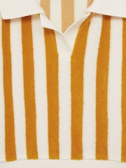 Reiss Yellow Tara 13-14 yrs Towelling Stripe Shorts Set - Image 4 of 5
